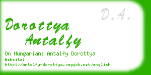 dorottya antalfy business card